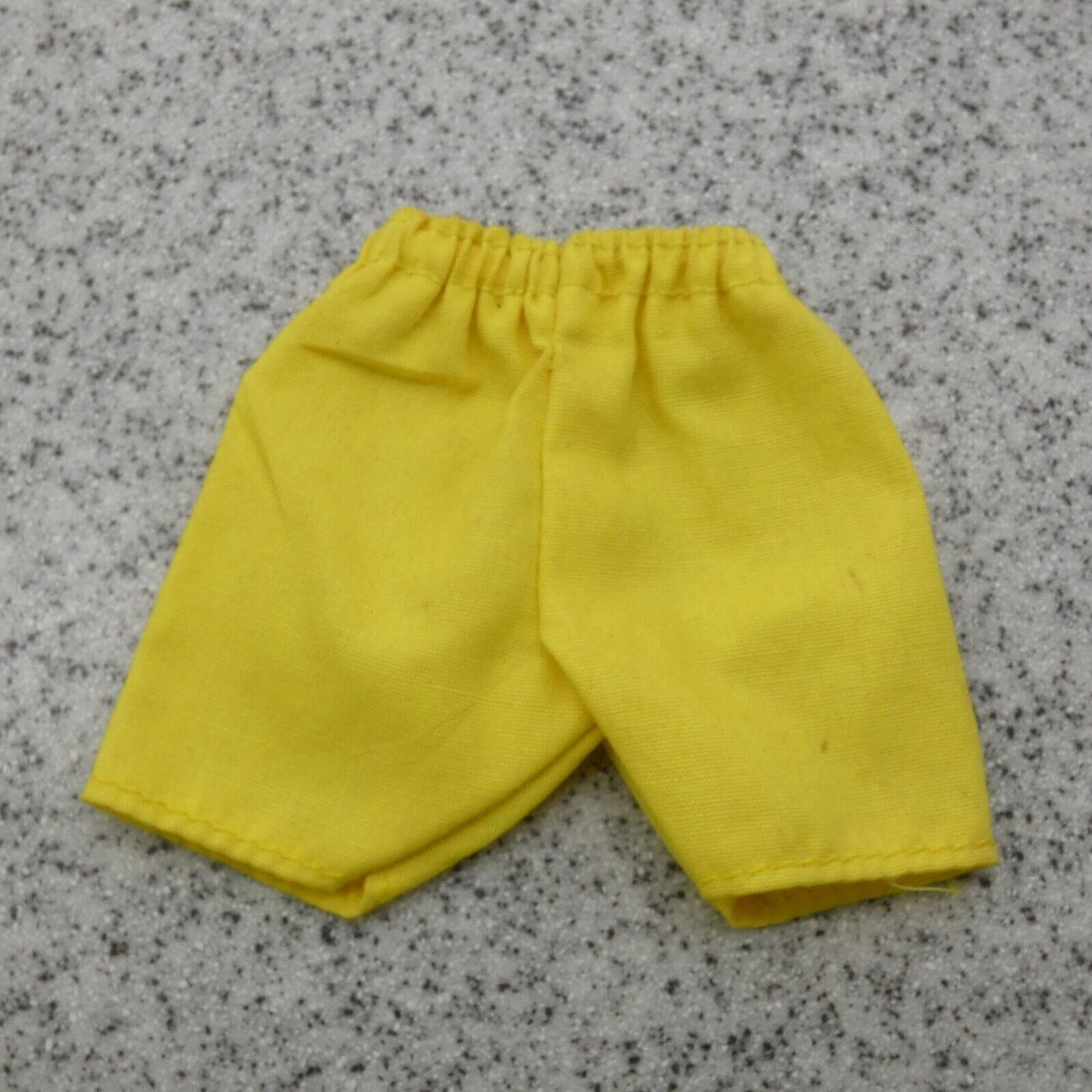 Barbie Doll Shorts Yellow Elastic Waist Pink Ballerina Emblem