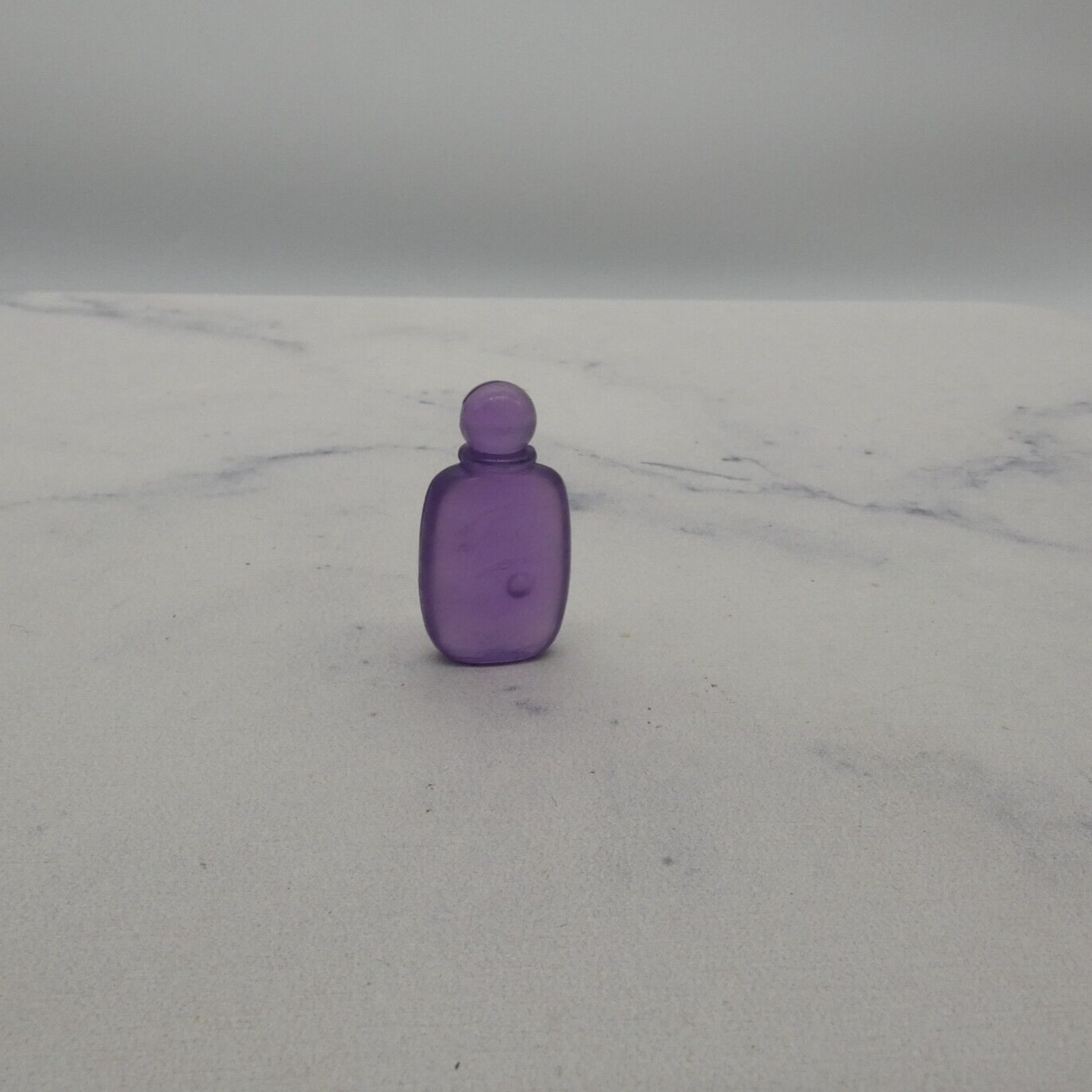 Barbie Doll Size Perfume Bottle Purple Translucent Diorama Playset Accessory