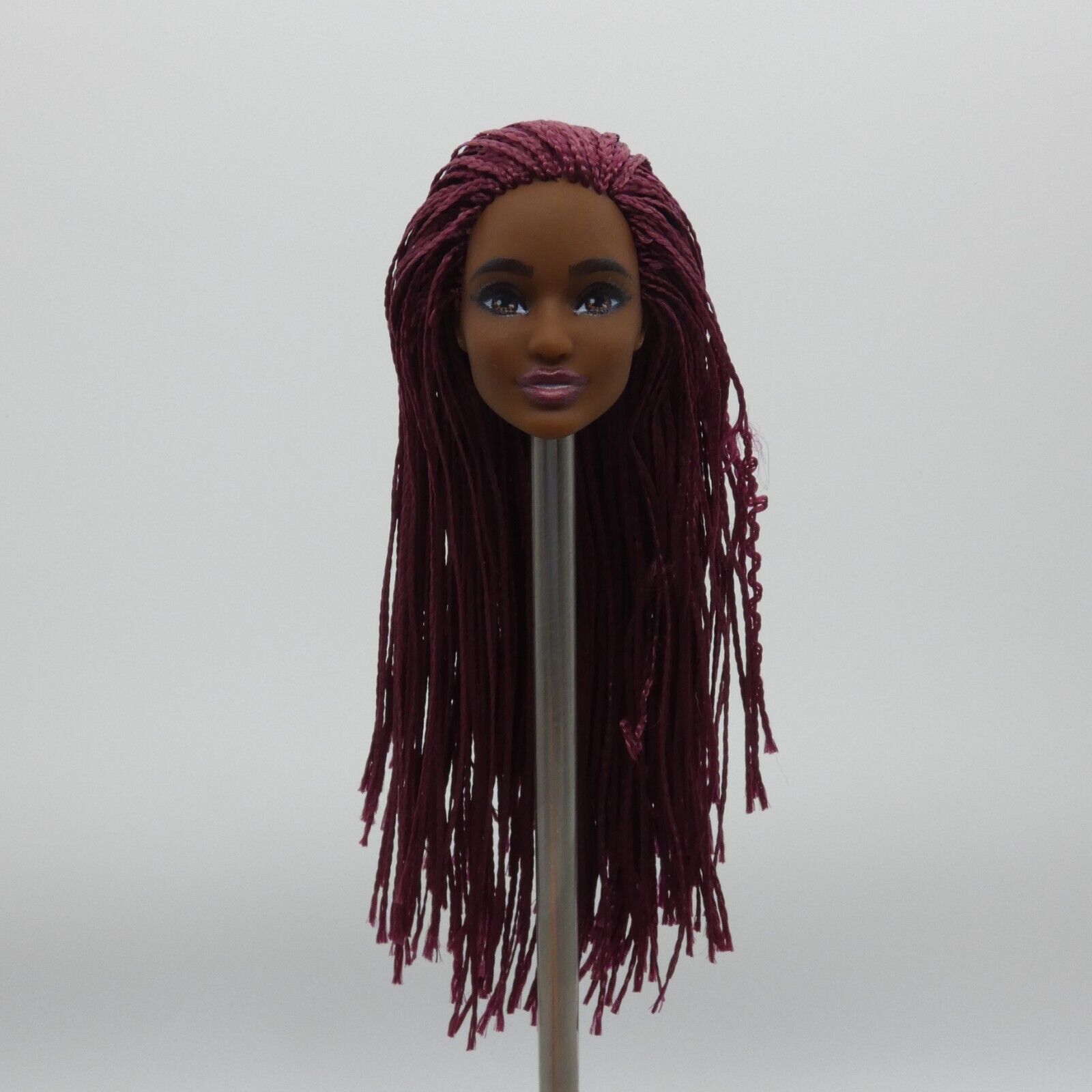 Barbie Fashionistas 186 Doll Head June Face Sculpt AA Micro Braids 2022 HBV18