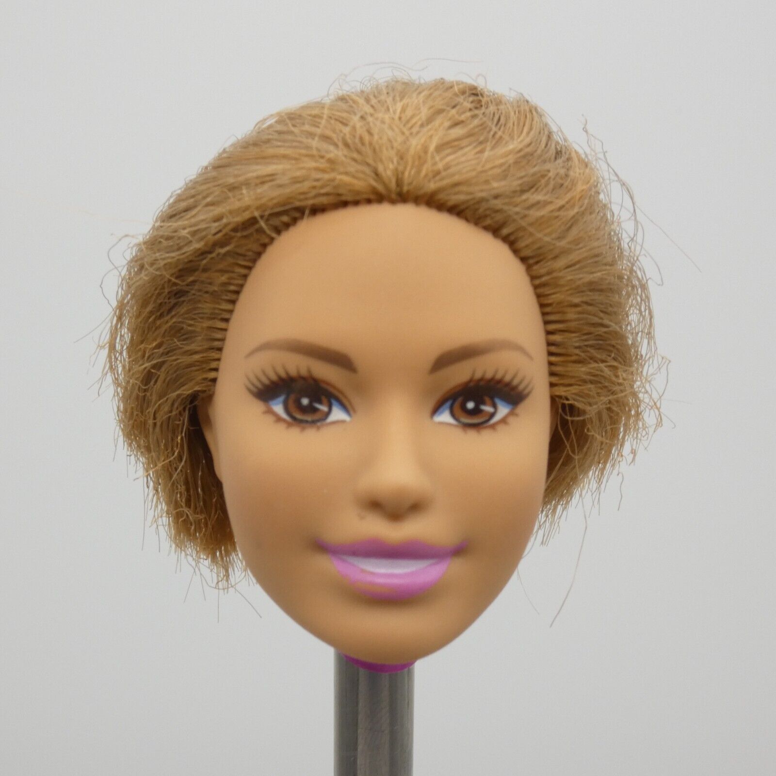 Barbie Water Play Beach Doll Head Summer Face Medium Light Skin 2016 DGT81