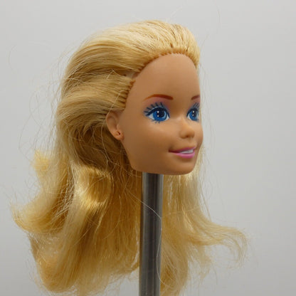 Barbie Doll Head Only 80s SuperStar Medium Light Complexion Blonde Hair Malaysia