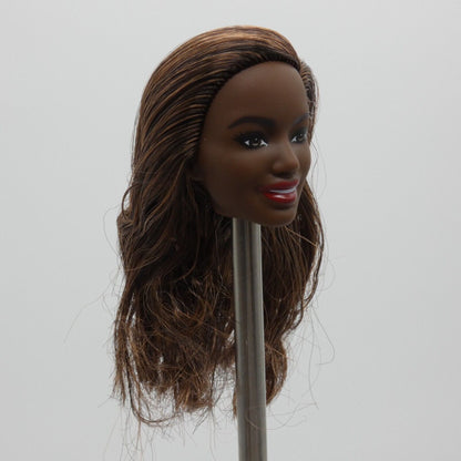 Barbie AA Albus Face Doll Head Only Medium Dark Skin Doctor 2021 Mattel GYT29