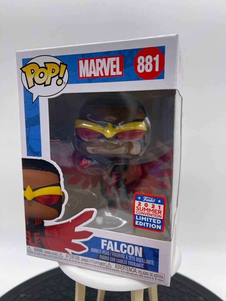 Funko Pop Marvel Falcon 881 Bobble Head 2021 Summer Convention Limited Edition