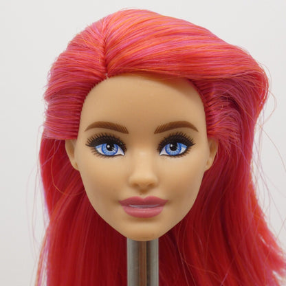 Barbie Fashionistas 168 Doll Head Neysa Face Red Hair Light Skin Blue Eyes GRB56