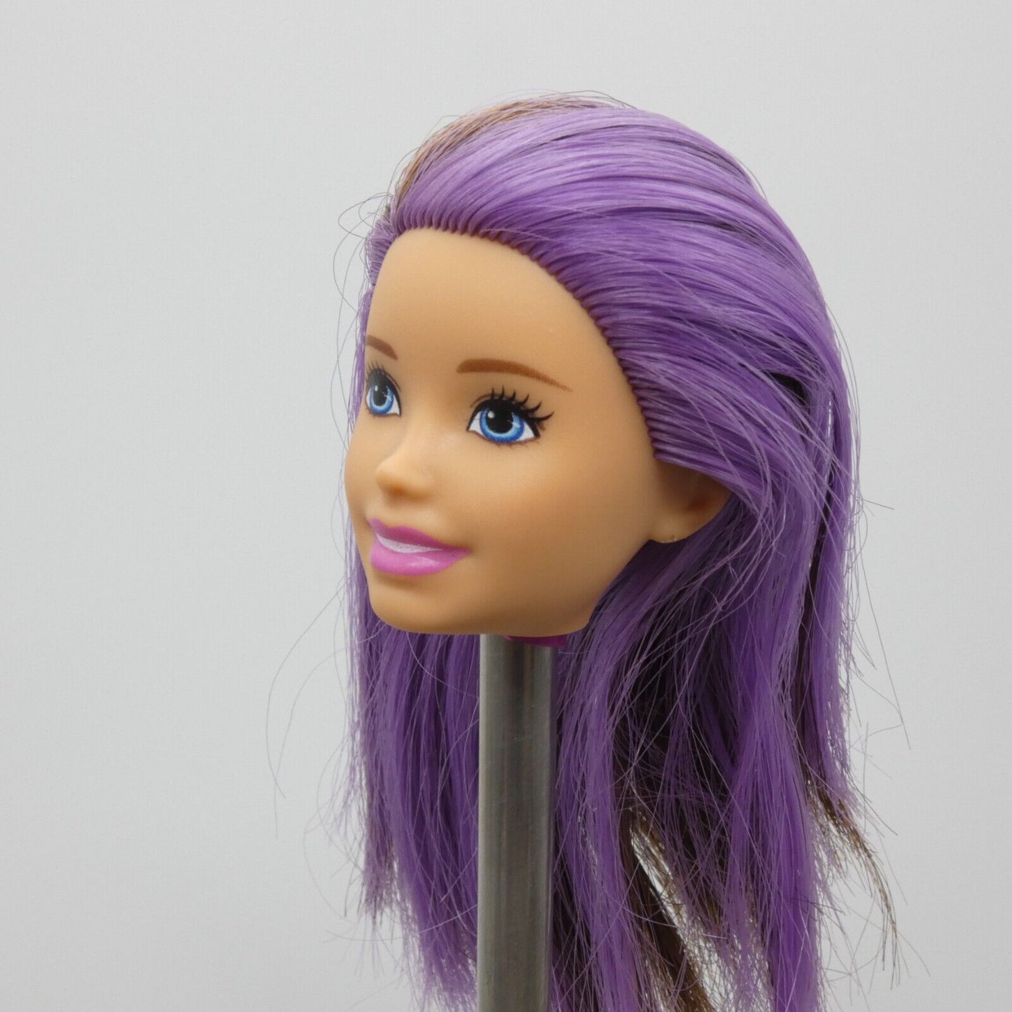 Barbie Skipper Babysitters Inc Doll Head Brown Purple Hair 2019 Mattel GFL38