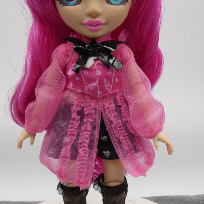 Rainbow High Jr Stella Monroe Doll Redressed as Draculaura Gen 3 Monster High