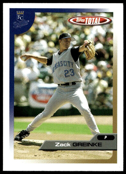 2005 Topps Total #TTC13 Zack Greinke Team Checklists 