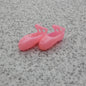 Barbie Doll Size Shoes Pink Closed Toe Ballet Pointe Flat Ankle Straps B1 Clone