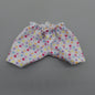 Barbie Doll Size Shorts White Multicolor Rainbow Polka Dots Elastic Waist