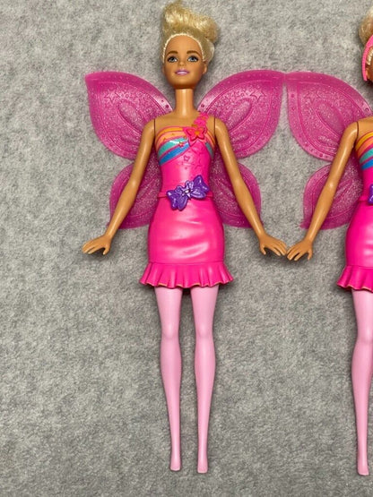 Barbie Dreamtopia Flying Wings Fairy Doll Lot of 2 Millie Face Dolls Blonde