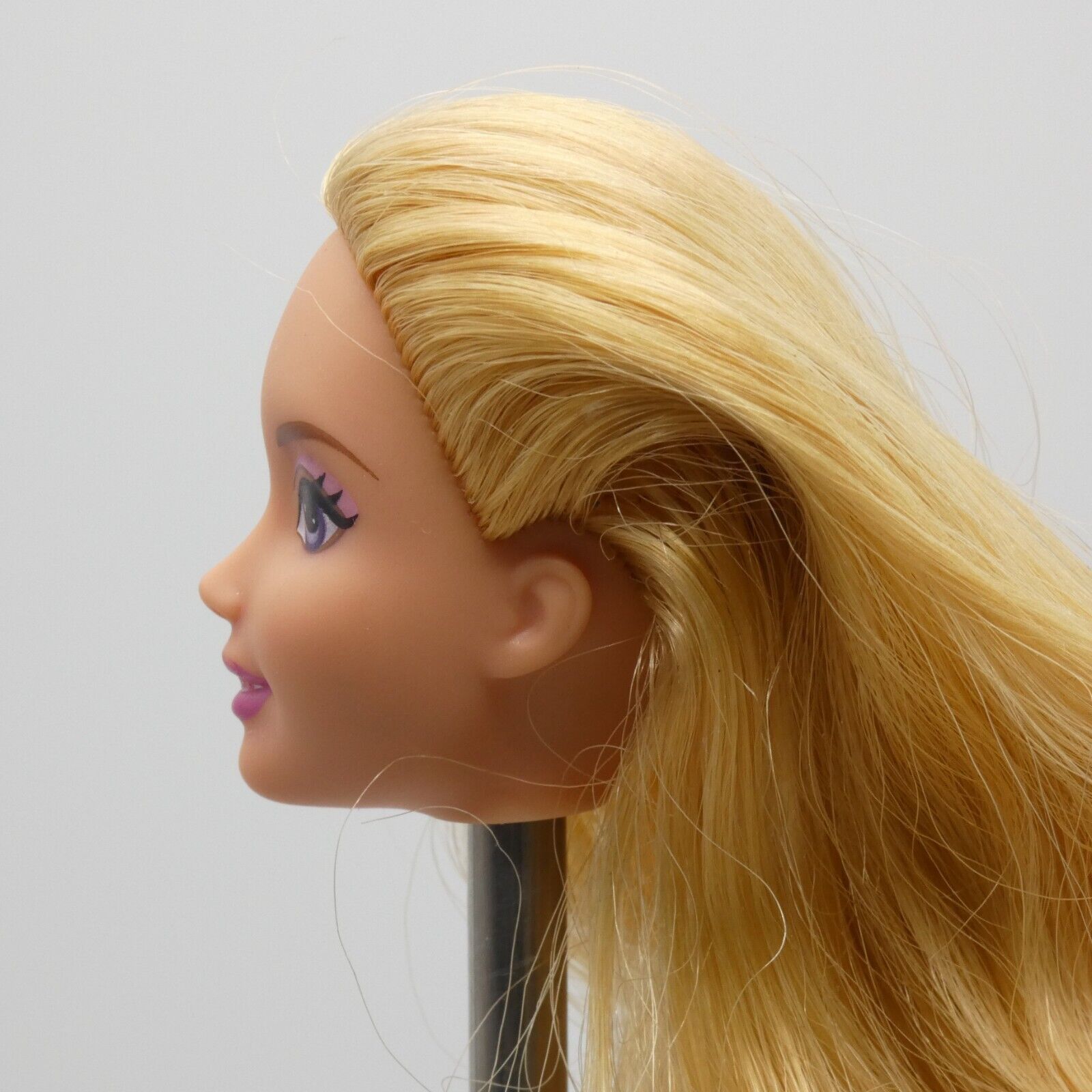 Disney Sleeping Beauty Princess Aurora Doll Head Blonde Purple Eyes Mattel X9335