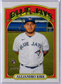 2021 Topps Heritage Alejandro Kirk Rookie Toronto Blue Jays #544