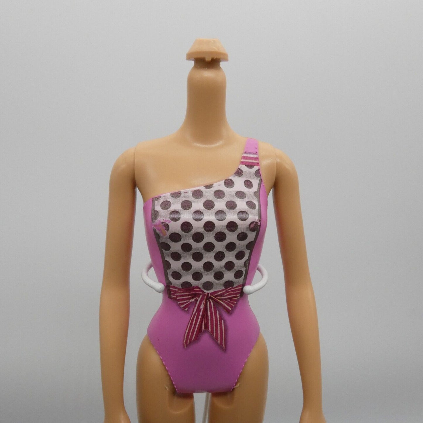 Barbie Beach Doll Body Only Pink Molded Bodysuit Straight Arms 2015 CFF12