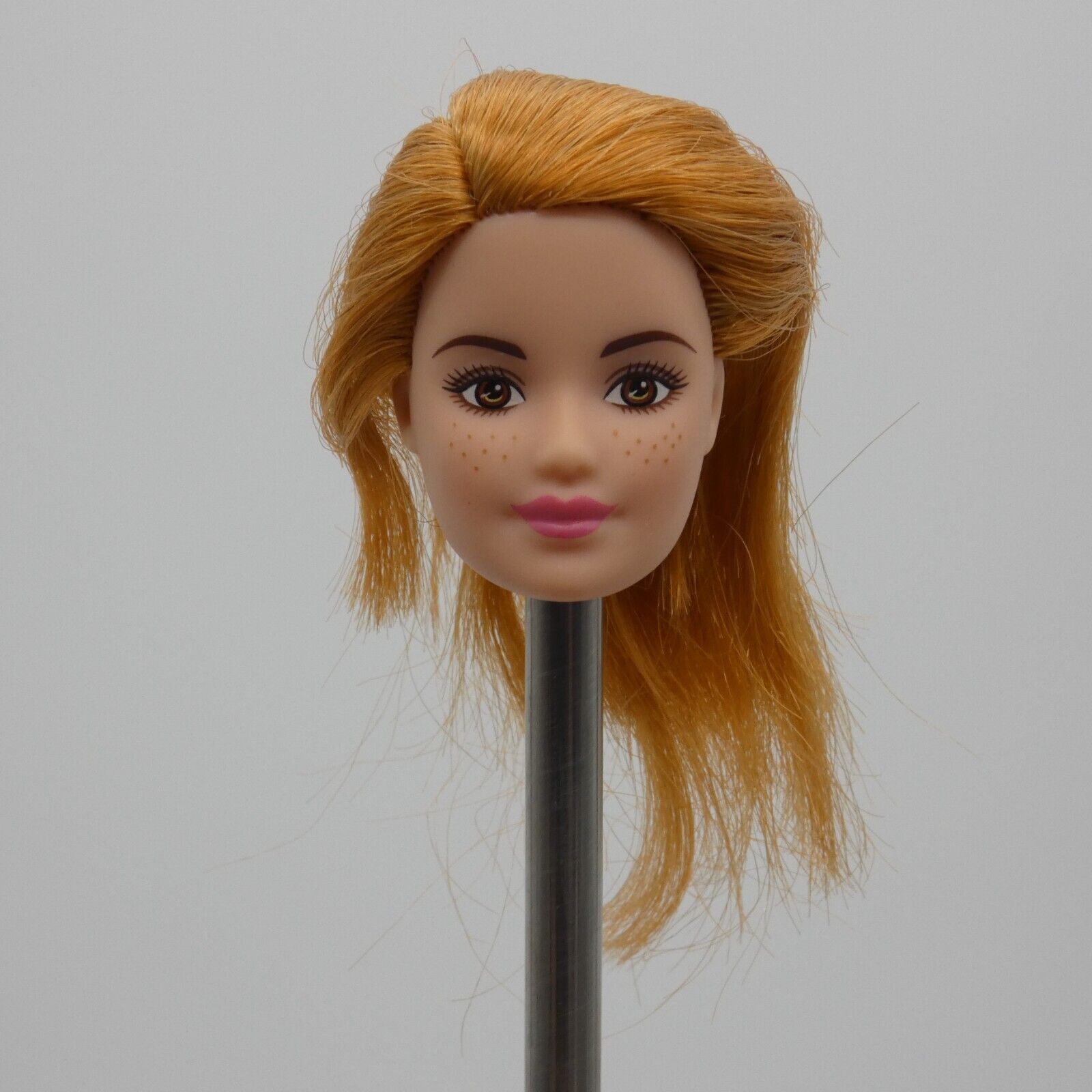 Barbie Chicken Farmer Doll Head Fashionistas Face Freckles Light Skin FXP15