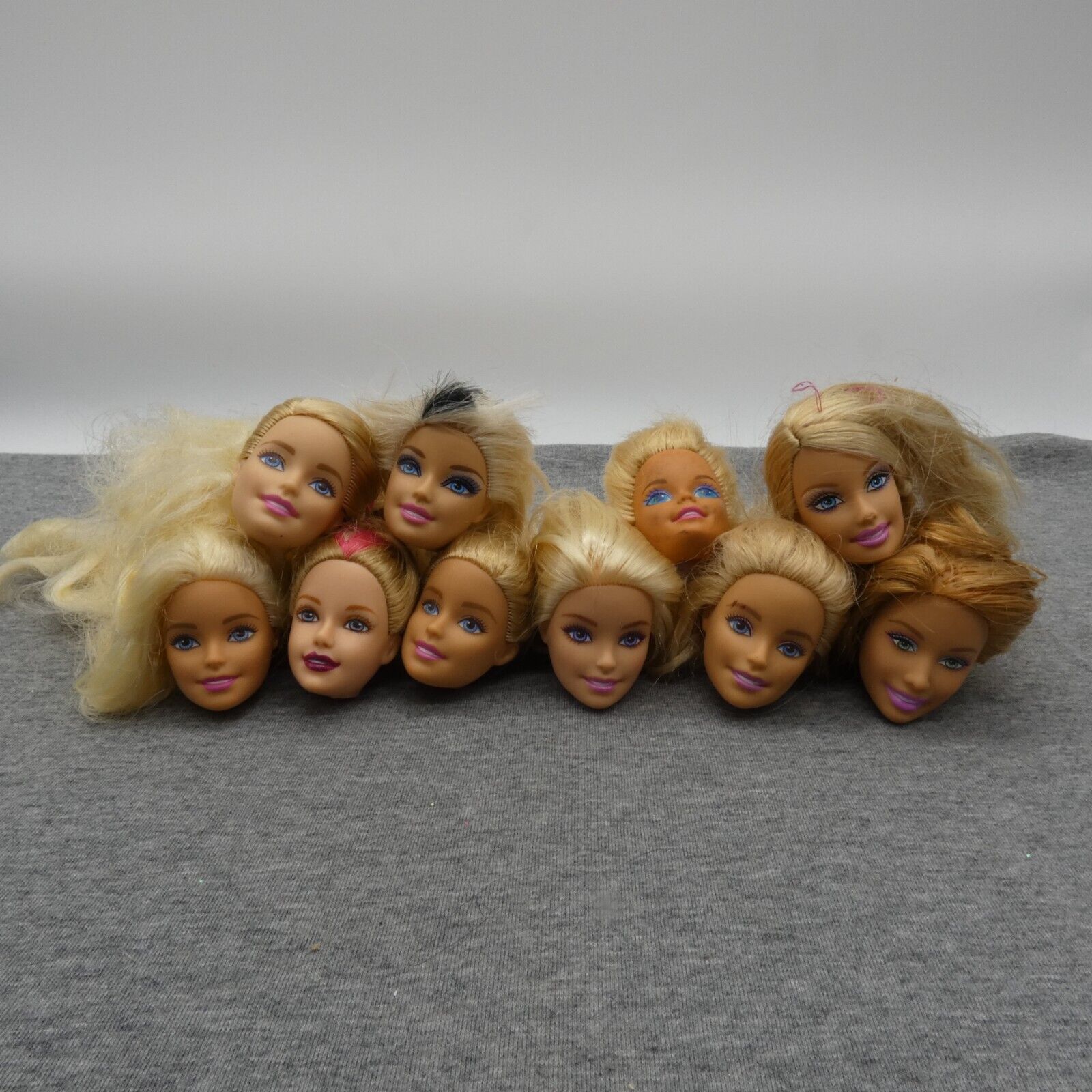 Barbie Doll Head Lot of 10 Heads Tori Generation Girl Superstar Summer Mattel