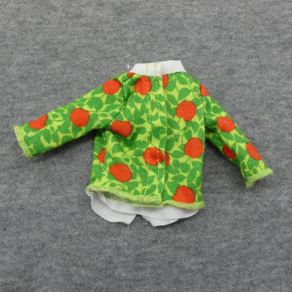 Barbie Career Teacher Fashion Doll Top Green Red Apple Print Long Sleeve DNT92