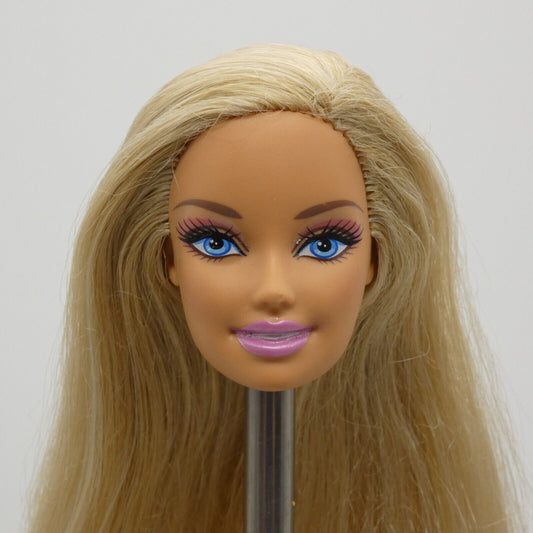 Barbie Doll Head Generation Girl CEO Face Blonde Hair Mattel