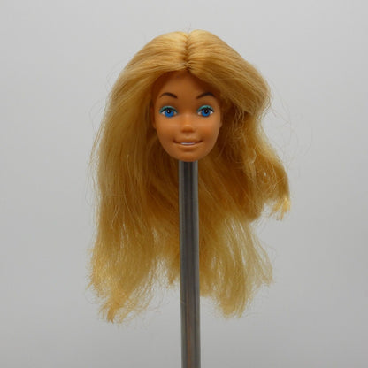 Barbie Malibu Doll Head Only SuperStar Tan Medium Light Skin Hong Kong D Mattel