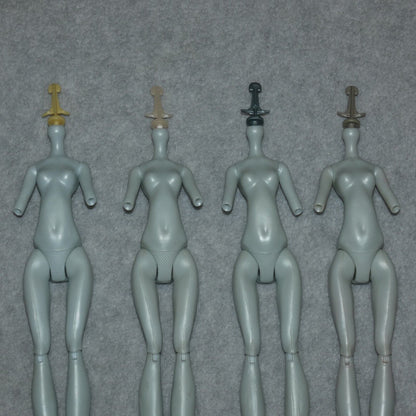 Monster High Lagoona Blue Doll Body Lot of 4 Bodies G1 Gen 1 Neck Knobs