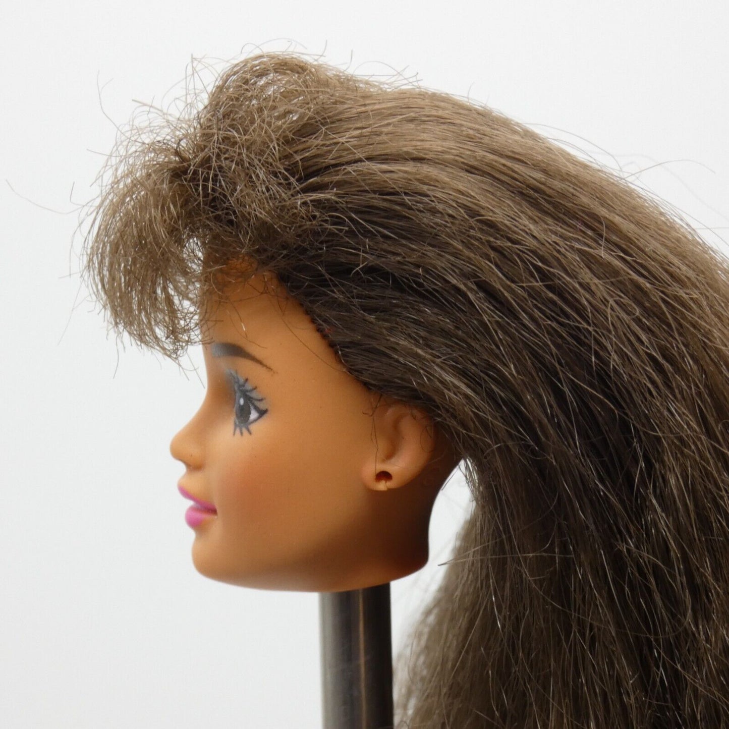 Barbie My First Princess Teresa Doll Head Only Brown Hair Crimped 1995 13066