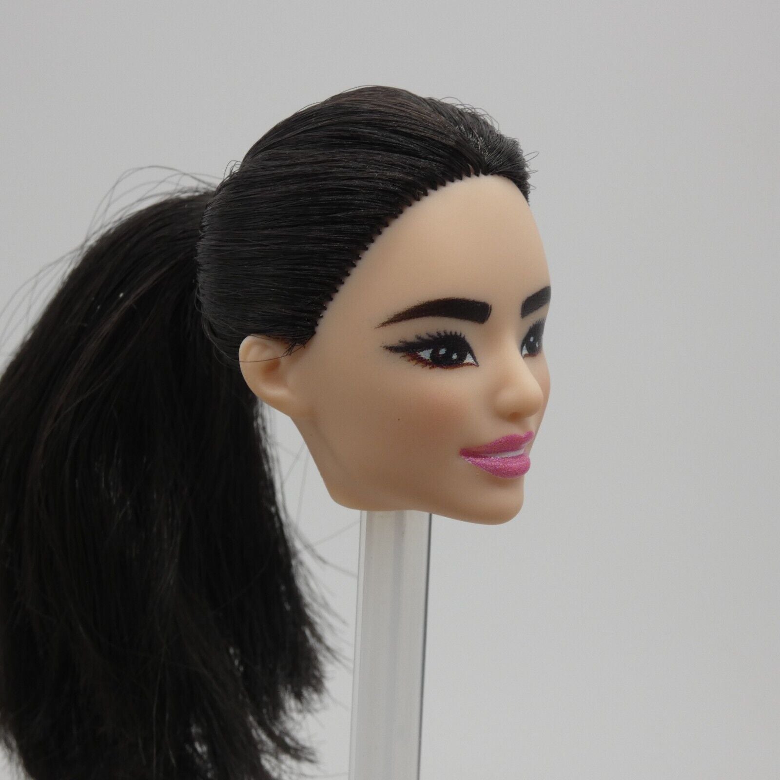 Barbie Made To Move Tennis Player Doll Head Only Black Hair Asian 2023 HKT73