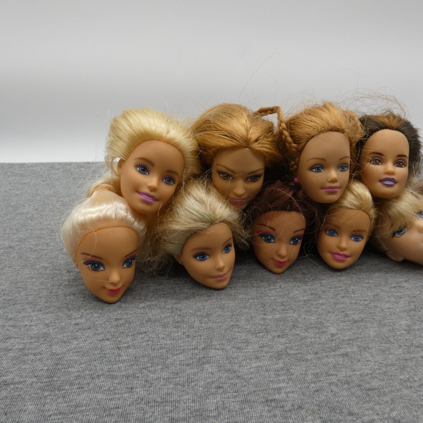 Barbie Size Doll Head Lot of 10 Pregnant Midge Teresa Millie Generation Girl