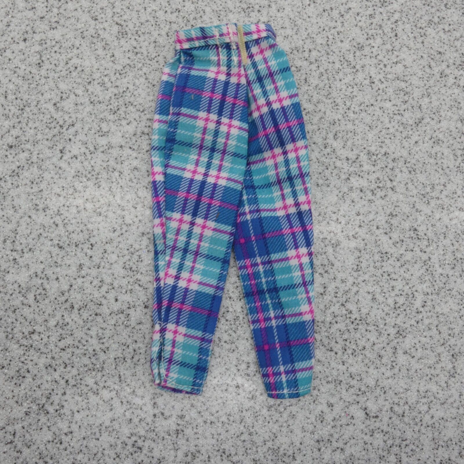 Barbie and Ginger Doll Pants Capri Highwater Blue Green Plaid 1996 Mattel 17116