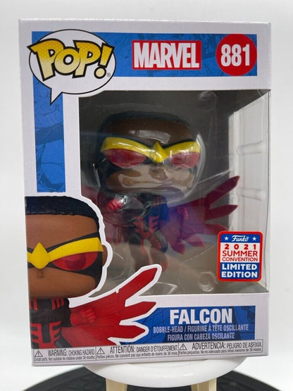 Funko Pop Marvel Falcon 881 Bobble Head 2021 Summer Convention Limited Edition