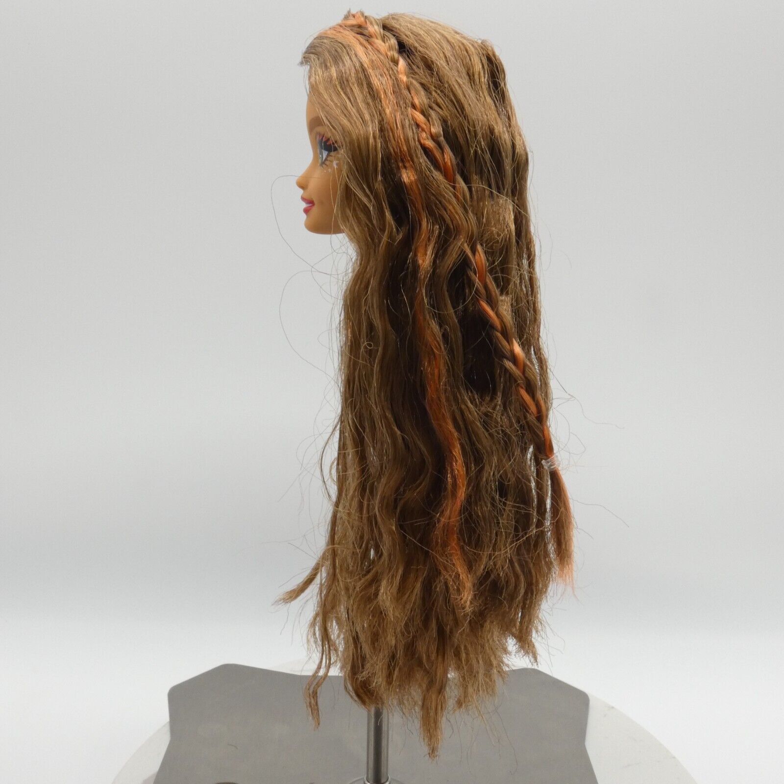 Barbie Dream Besties Teresa Doll Head Medium Light Wavy Brown Hair 2024 HYC23