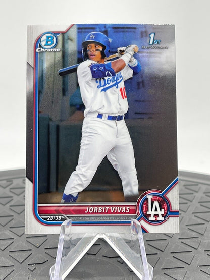 Jorbit Vivas 2022 Bowman Chrome Prospects 1st Bowman BCP-24 Los Angeles Dodgers