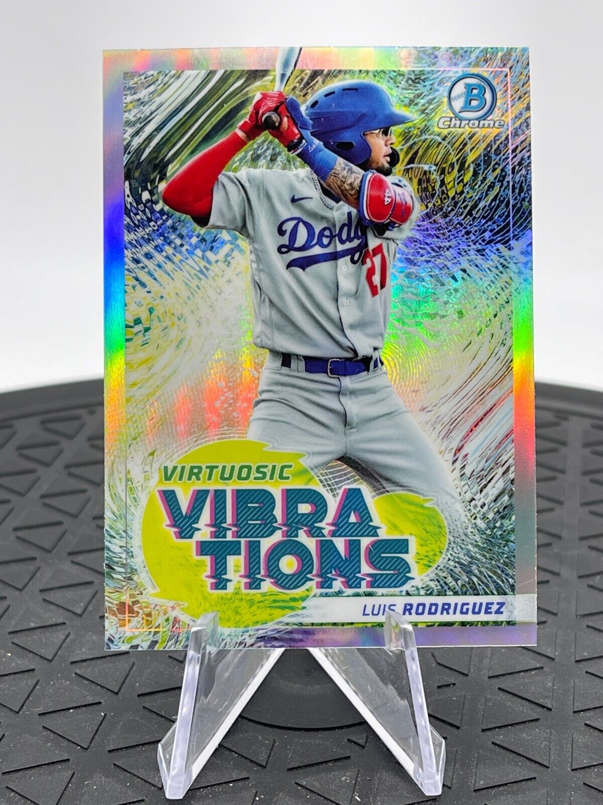 Luis Rodriguez 2022 Bowman Chrome Virtuosic Vibrations VV-15 Los Angeles Dodgers