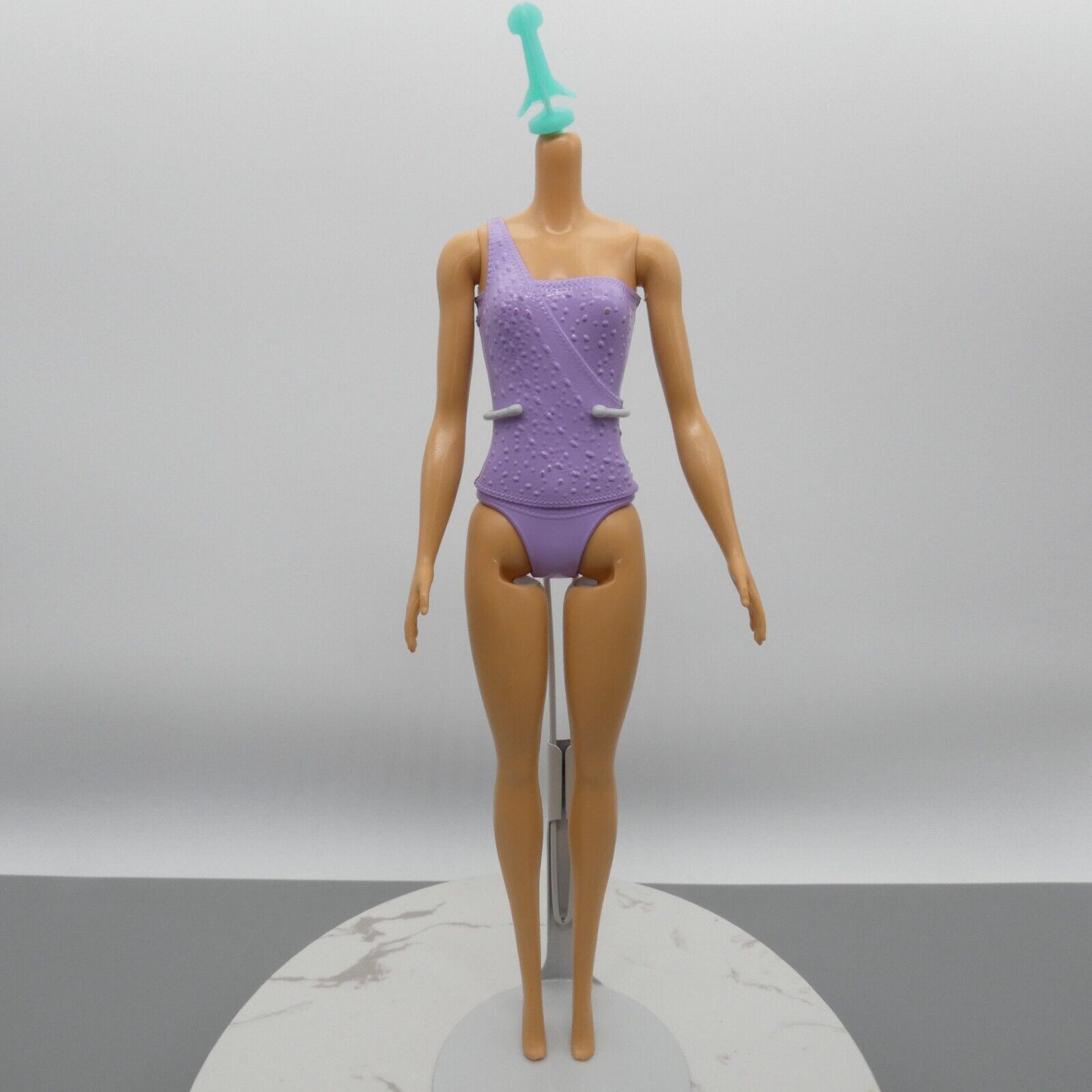 Barbie You Can Be Anything Ice Skater Doll Body Purple Molded Bodysuit FWK90