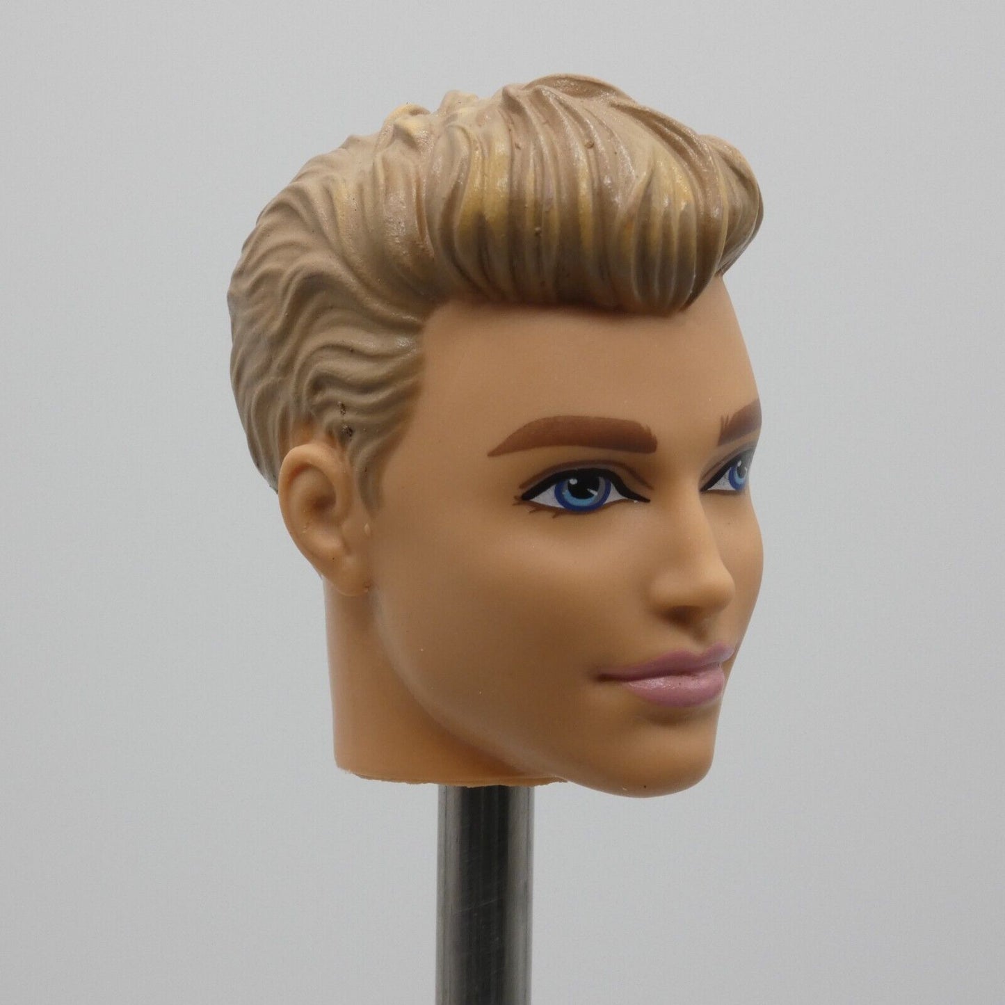 Barbie Beach Ken Ryan Doll Head Only Molded Blonde Hair 2016 Mattel DGT83