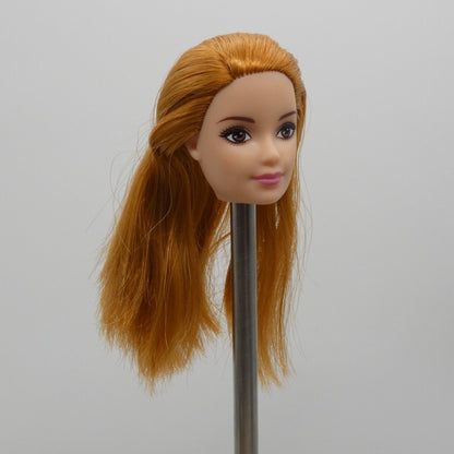 Barbie Chicken Farmer Doll Head Fashionistas Face Red Hair Light Skin FXP15