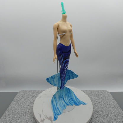 Disney Little Mermaid Live Action Karina Doll Body Light Skin Blue Tail HLX18