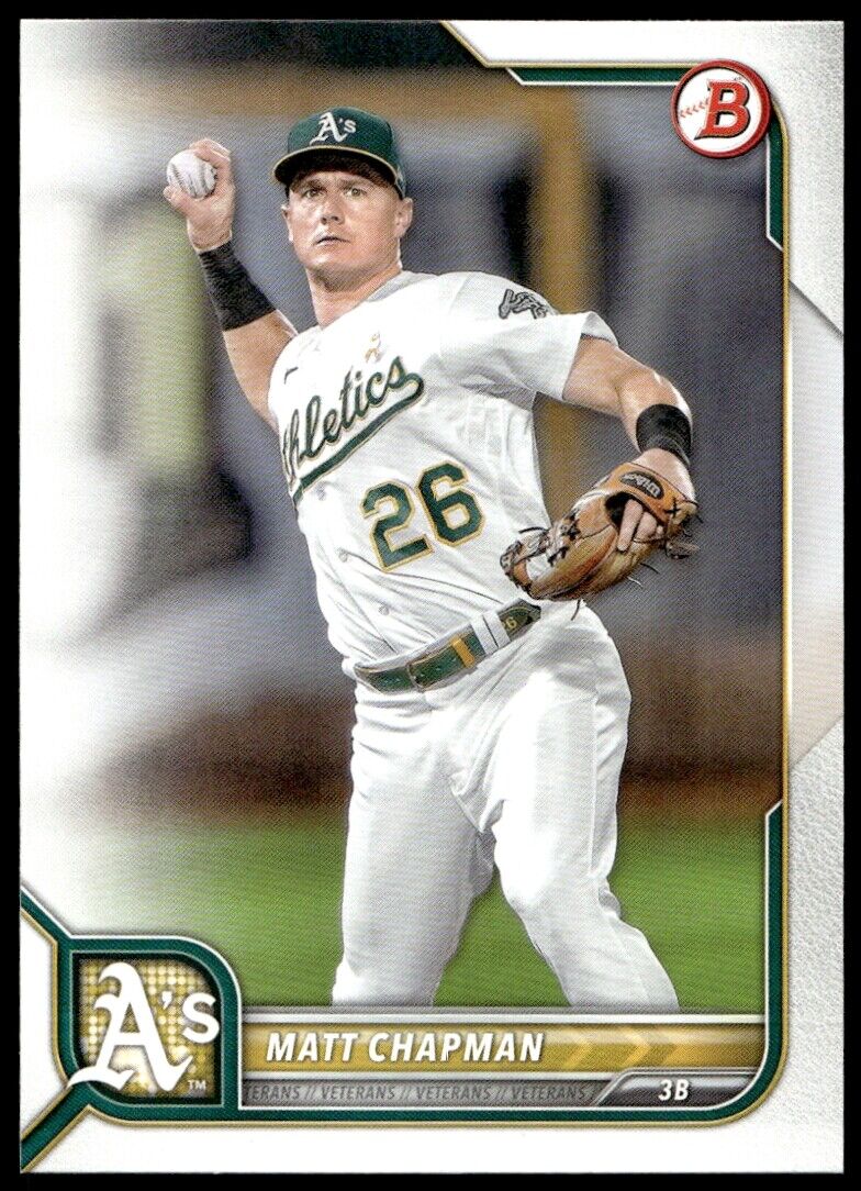 2022 Bowman #77 Matt Chapman Near Mint