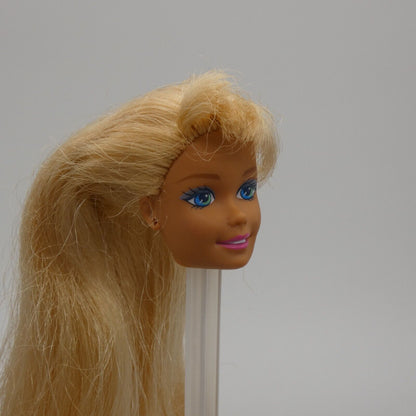 Barbie Sparkle Beach Doll Head Only Long Blonde Hair 1996 Mattel 13132 SuperStar