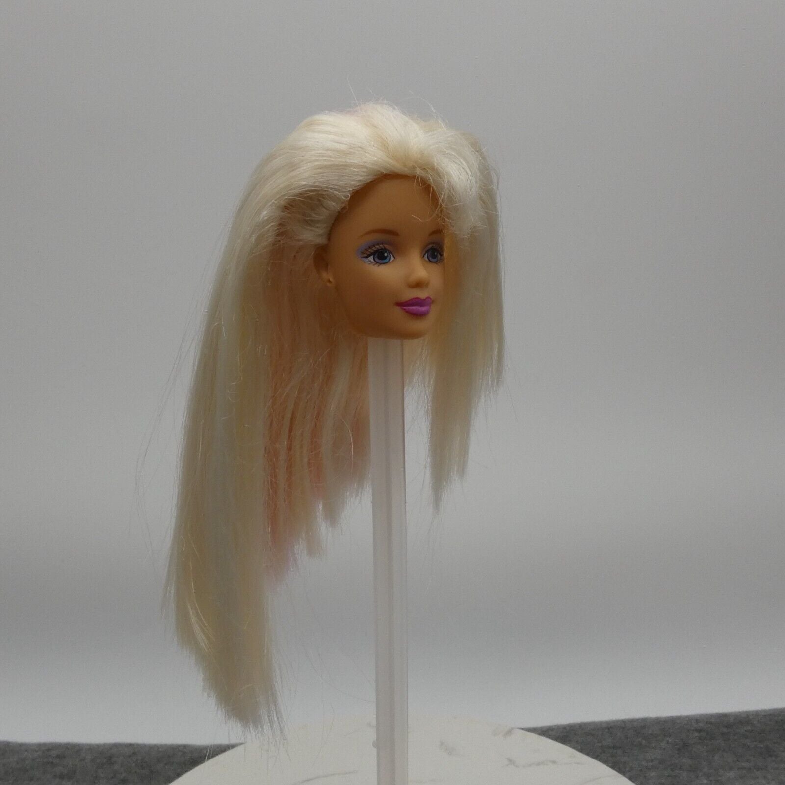 Barbie Mackie Face Doll Head Only Blonde Happenin Hair 1999 Mattel 22882