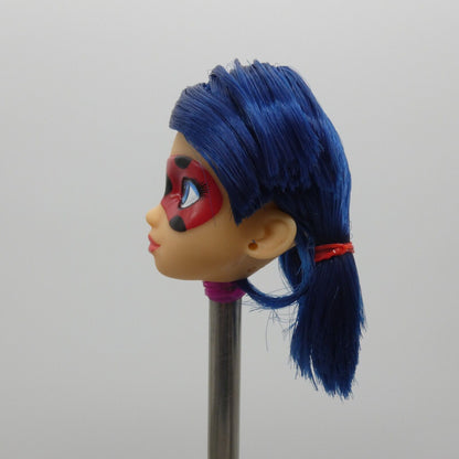 Playmates Miraculous Ladybug Doll Head Only Blue Pigtail Hair 2022 50014