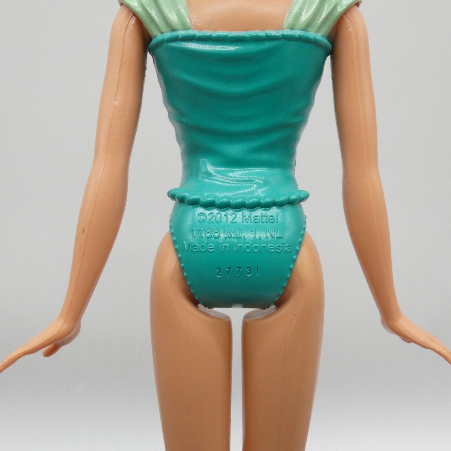 Disney Princess Ariel Doll Molded Bodysuit The Little Mermaid 2013 Mattel BBM22