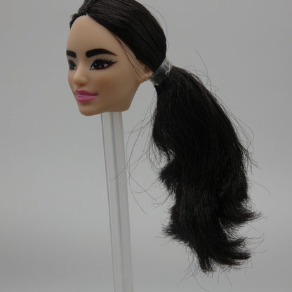 Barbie You Can Be Anything Tennis Player Doll Head Only Black Hair 2023 HKT73