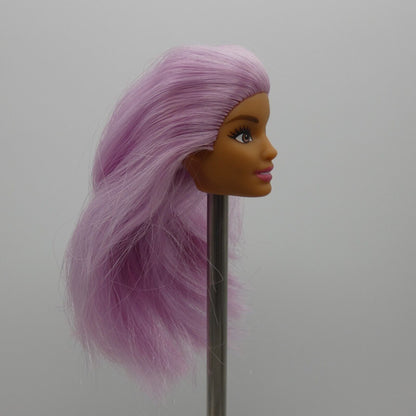 Barbie Careers Pop Star Doll Head Neysa Face Purple Hair 2019 Mattel FXN98