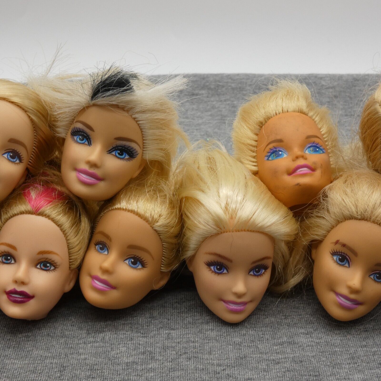 Barbie Doll Head Lot of 10 Heads Tori Generation Girl Superstar Summer Mattel