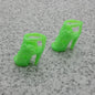 Barbie Doll Size Shoes High Heel Neon Green Sandals Open Toe Ankle Strap B Clone