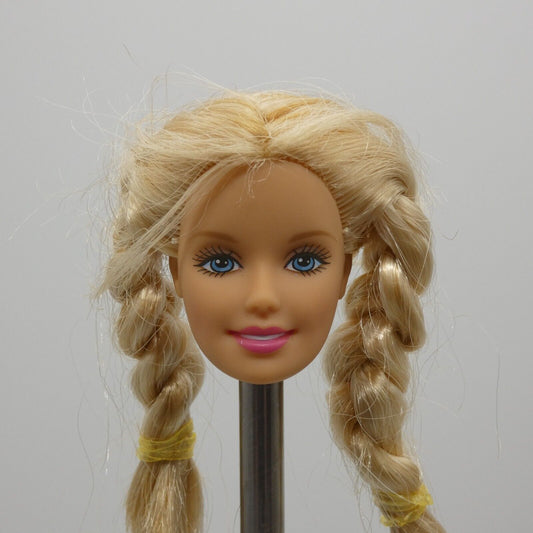 Barbie Walking Doll Head Generation Girl Blonde Braids Medium Light Skin 22232