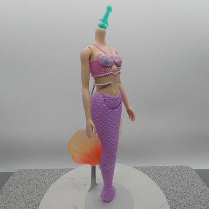 Barbie Dreamtopia Mermaid Doll Body Only 2023 Light Skin Purple Pink Tail HRR06