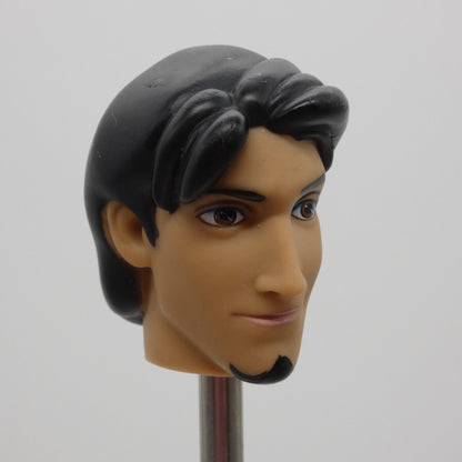 Disney Tangled Flynn Rider Eugene Doll Head Only Black Hair Smirk Goatee