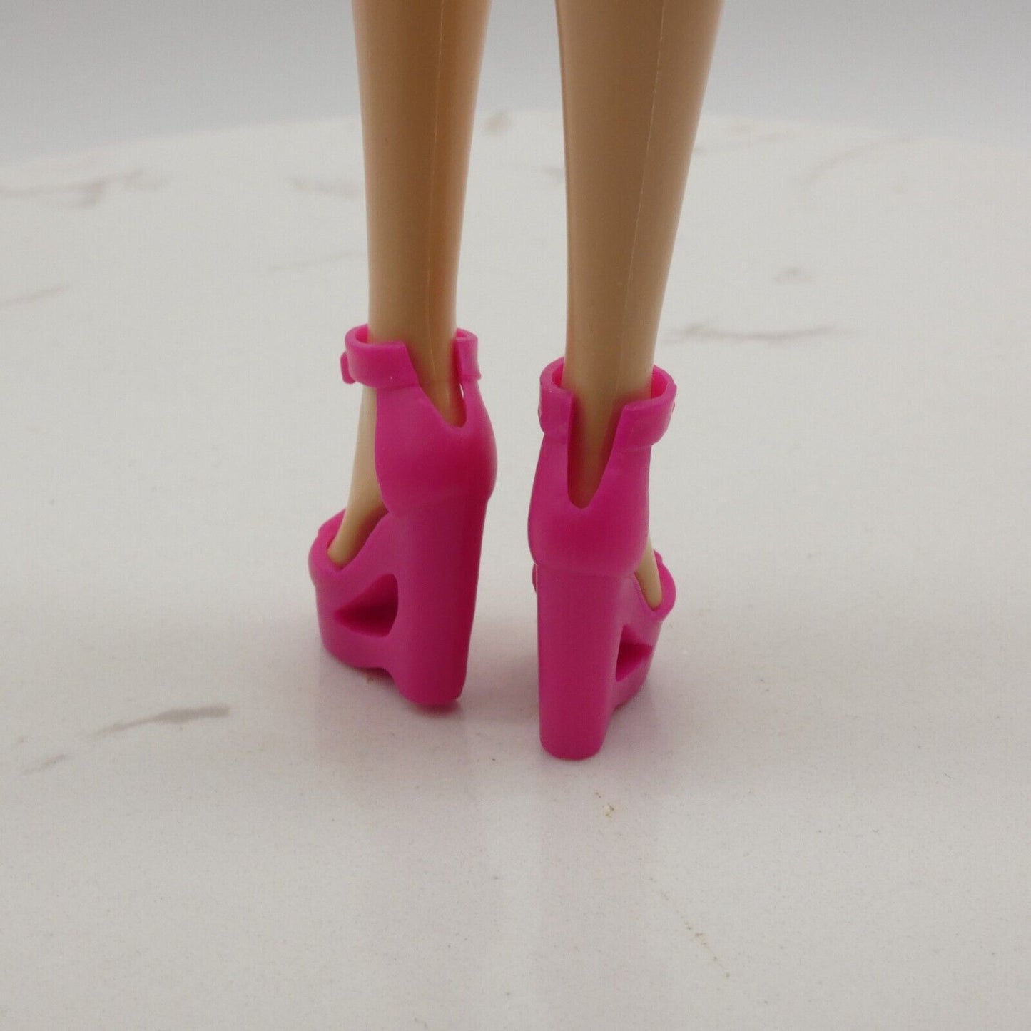 Barbie Doll Shoes Pink Sandals Fit Model Muse Tall Curvy Feet Wedge Looks 19