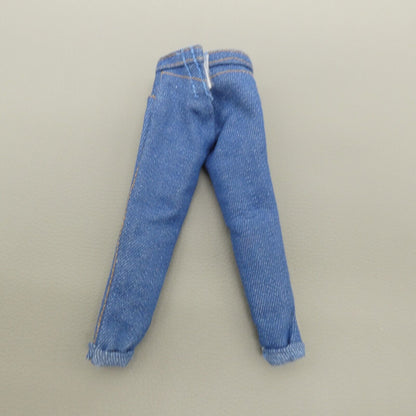 Skipper Doll Size Pants Blue Jean Denim Like Rolled Cuffs Highwaters