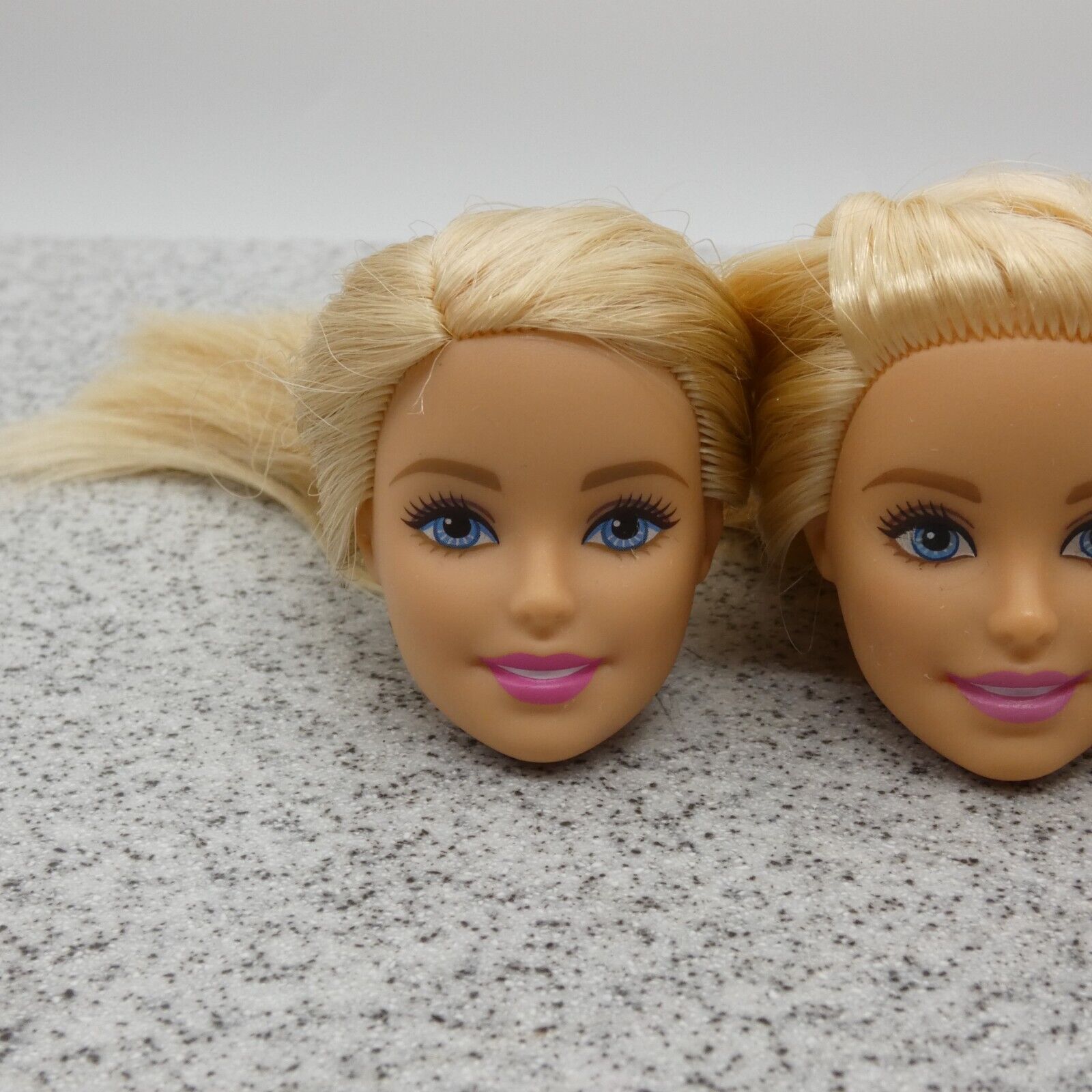 Barbie Doll Head Lot of 3 Millie Face Blonde Blue Eyes Medium Light Skin J292